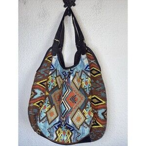 Icing Western Tribal Aztec Yellowstone Geometric Purse Hobo Bag Shoulder 10x16